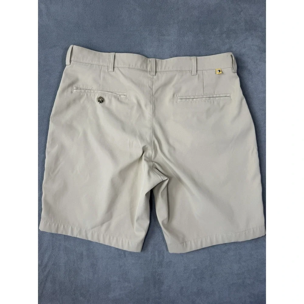 Men's Duck Head Performance Shorts Tan Beige Size 34 Golf Casual Chino Outdoor